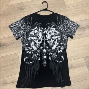 Salvage Black and White Graphic Tee